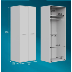 Szafa dwudrzwiowa ShK-1 FUN