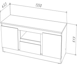 Szafka RTV TV-135 STERN