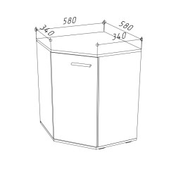 Komoda narożna KD-5 FUN