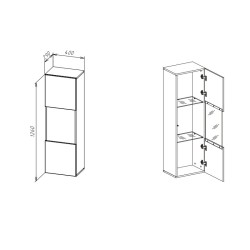 Szafka wisząca TYPE-22 POINT