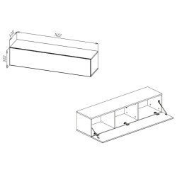 Szafka wisząca RTV TYPE-30 POINT