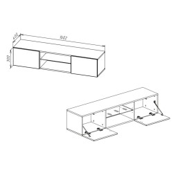 Szafka wisząca RTV TYPE-33 POINT