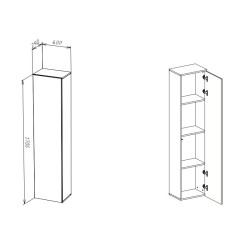 Szafka wisząca TYPE-40 POINT