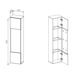 Szafka wisząca TYPE-42 POINT