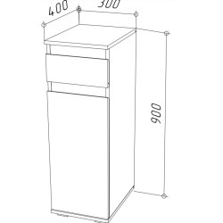 Szafka z szufladą KM-30 STARK