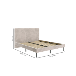 Łóżko tapicerowane 160x200 NOVEL